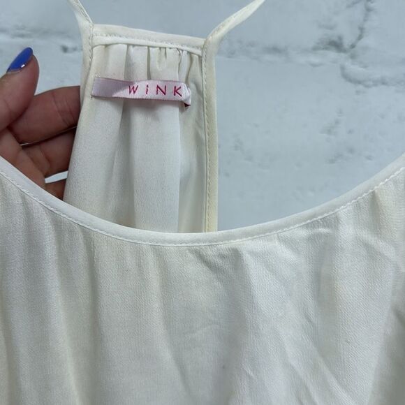 Elegant Cream Layered Women's Top - WINK - Cami Tank - Size Small - Like New - Picture 2 of 3